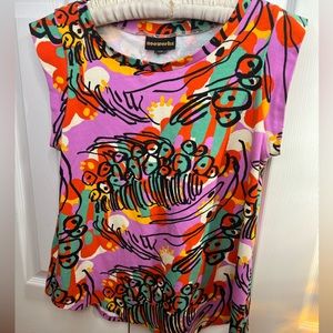 Nooworks Muscle Tee in Discontinued “Amobeo” Print Sz L